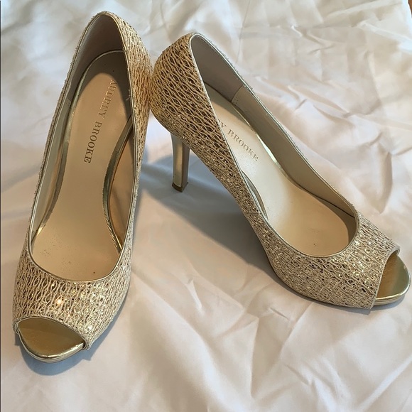 4 inch gold heels